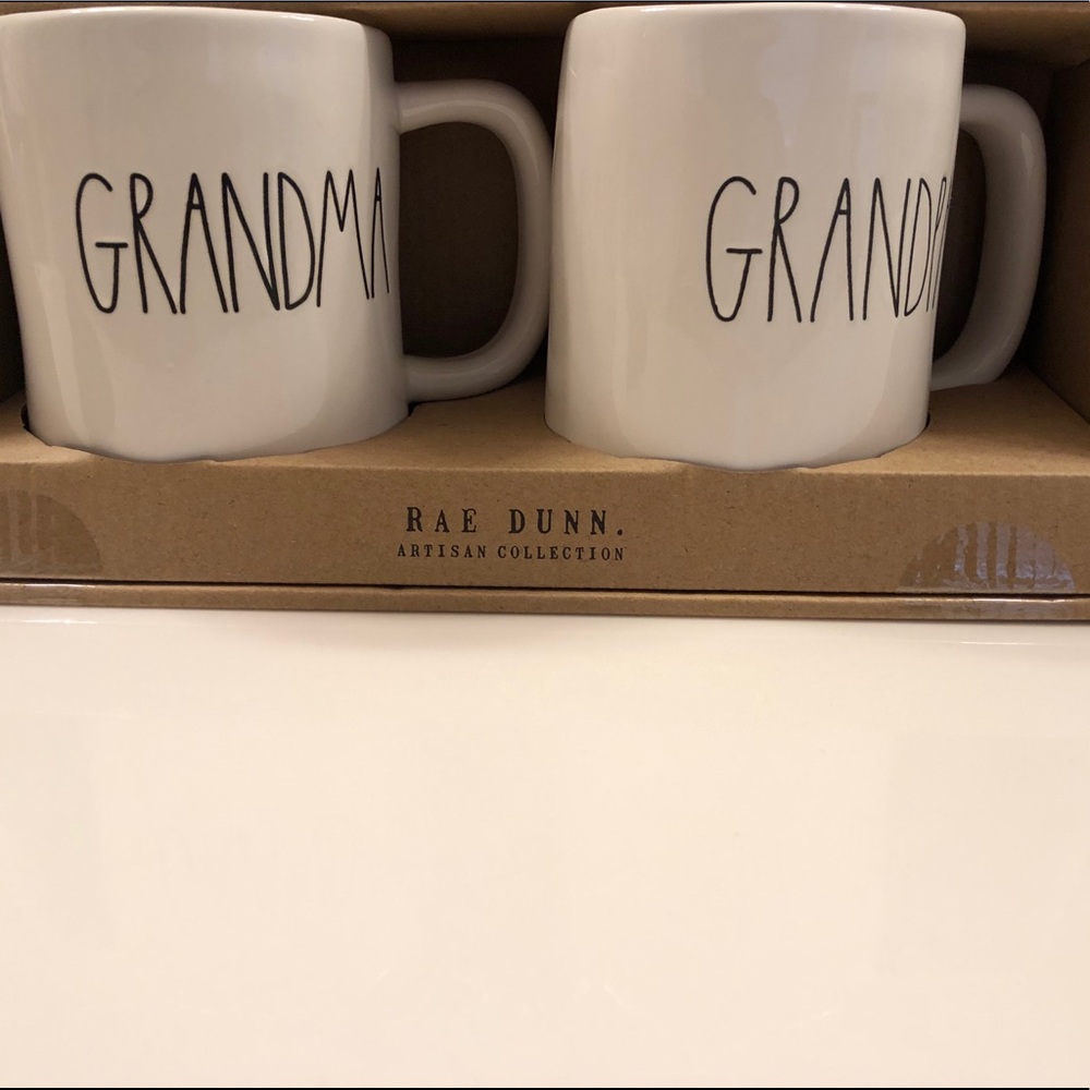 Rae Dunn Grandma and Grandpa coffee/tea mug set